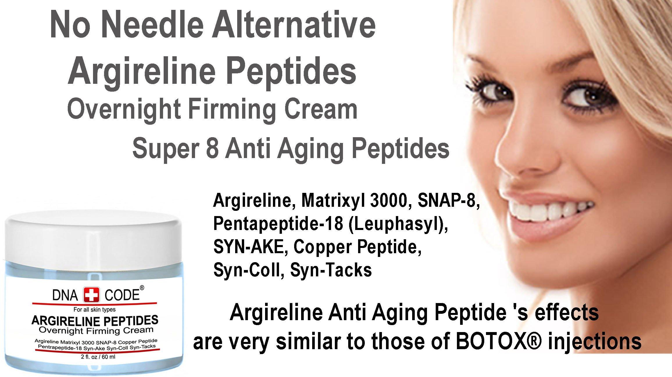 DNA CODE Skin Care Magic Night Cream-No Needle Alternative-Best Argireline Peptides Overnight Firming Cream-Argireline, Matrixyl 3000, SNAP-8, Pentapeptide-18 (Leuphasyl), SYN-AKE, Copper Peptide,Syn-Coll, Syn-Tacks