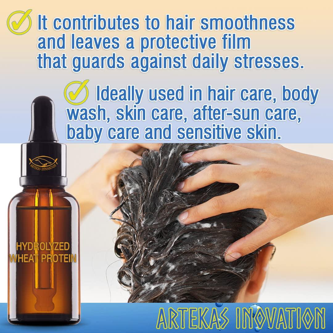 Artekas Innovation Artekas Innovation - HYDROLYZED WHEAT PROTEIN - Liquid - for Homemade Hair, Skin, Body Wash, Shampoos, Conditioners - 1.00 Oz