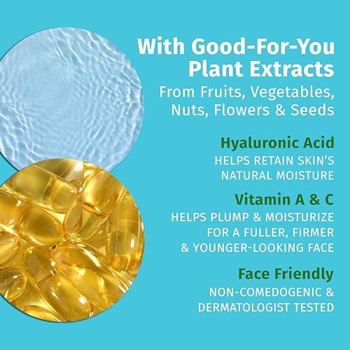 Hempz Hempz Ocean Breeze Hydrating Daily Moisturizer - Hydrating Day Cream Rich with Minerals, Vitamin C, & Hempseed Oil to Hydrate & Repair Extremely Dry or Sensitive Skin, for Face & Body, 3 Oz