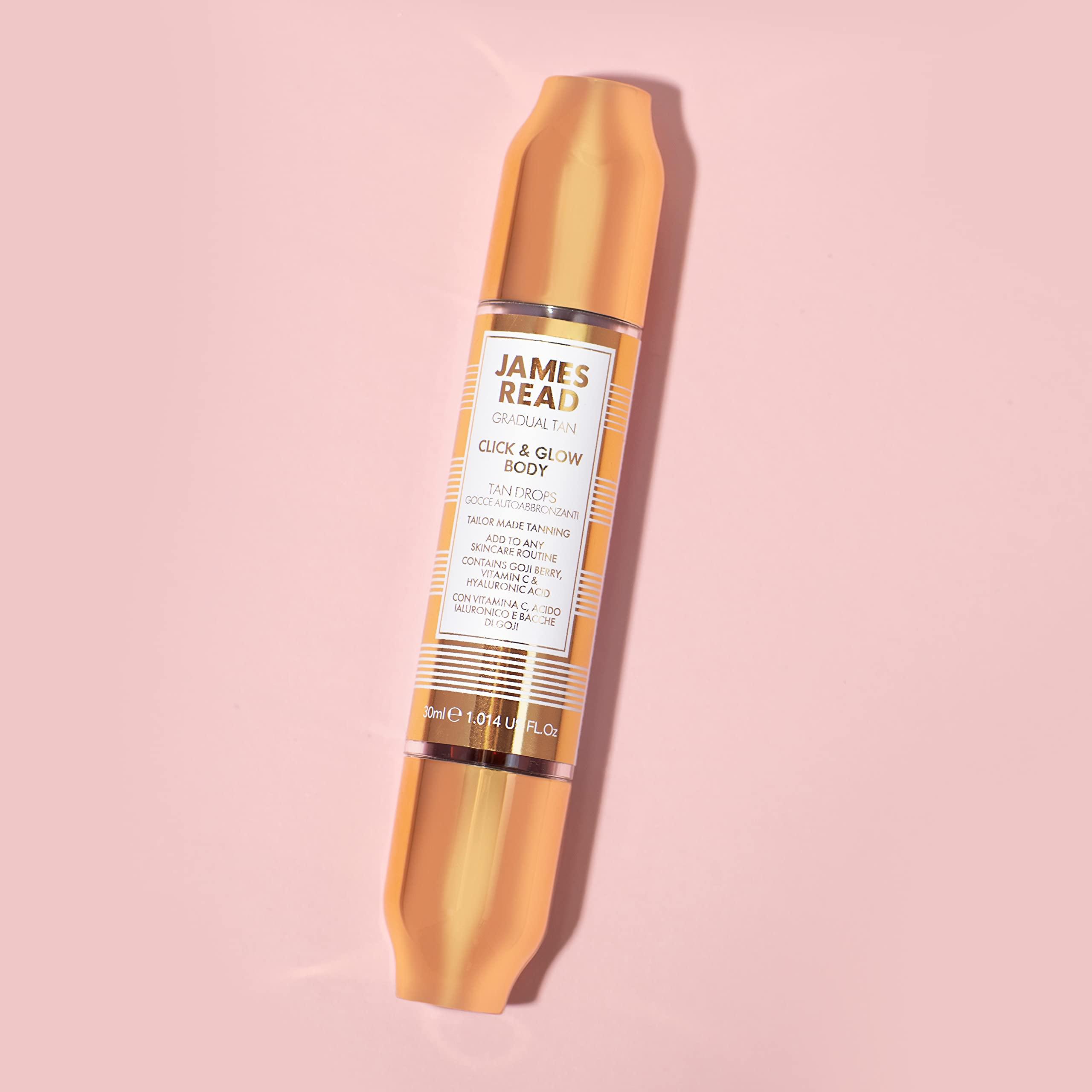 JAMES READ James Read Gradual Tan - Click & Glow Tan Drops, Body, On-the-Go Self Tan, 30ml