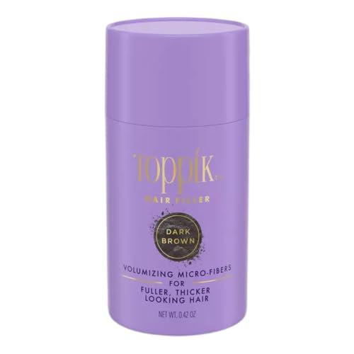 Toppik Hair Filler Toppik Hair Filler Keratin Hair Fiber Powder 12g - Hair Thickener for Women, Camoflauge Roots, Fills Hairline Gaps For Fuller Hair - Dark Brown