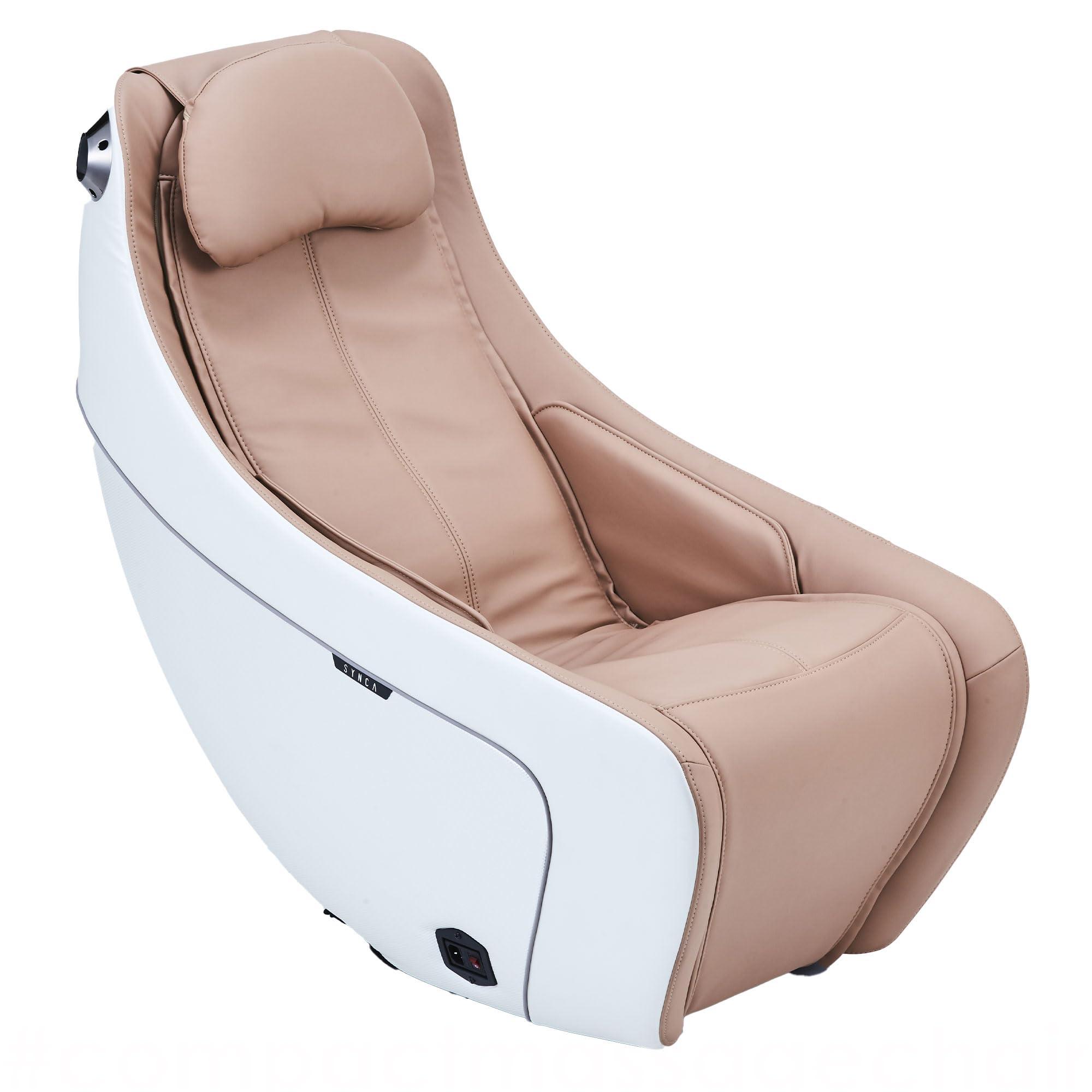 Synca Wellness Synca Wellness CirC Premium Massage Chair - SL Track, Heated, Ergonomic, Full Body, Deep Tissue, Shiatsu and Remote-Controlled, Promoting Sleep and Blood Circulation, Home and Office Use (Beige)