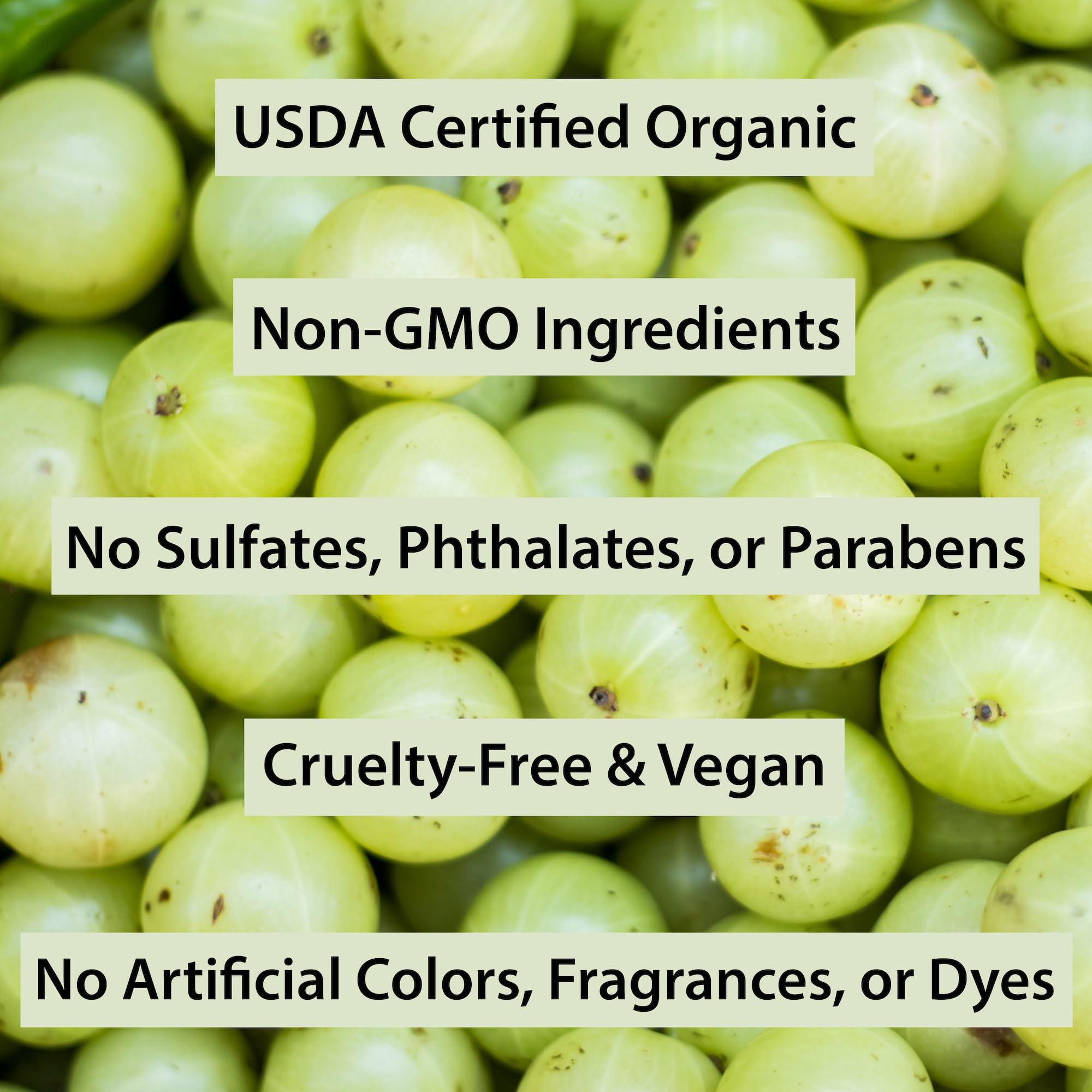 Amara Organics Organic Vitamin C Facial Cleanser with Resveratrol - USDA Certified Organic Face Wash - 1.7 fl oz