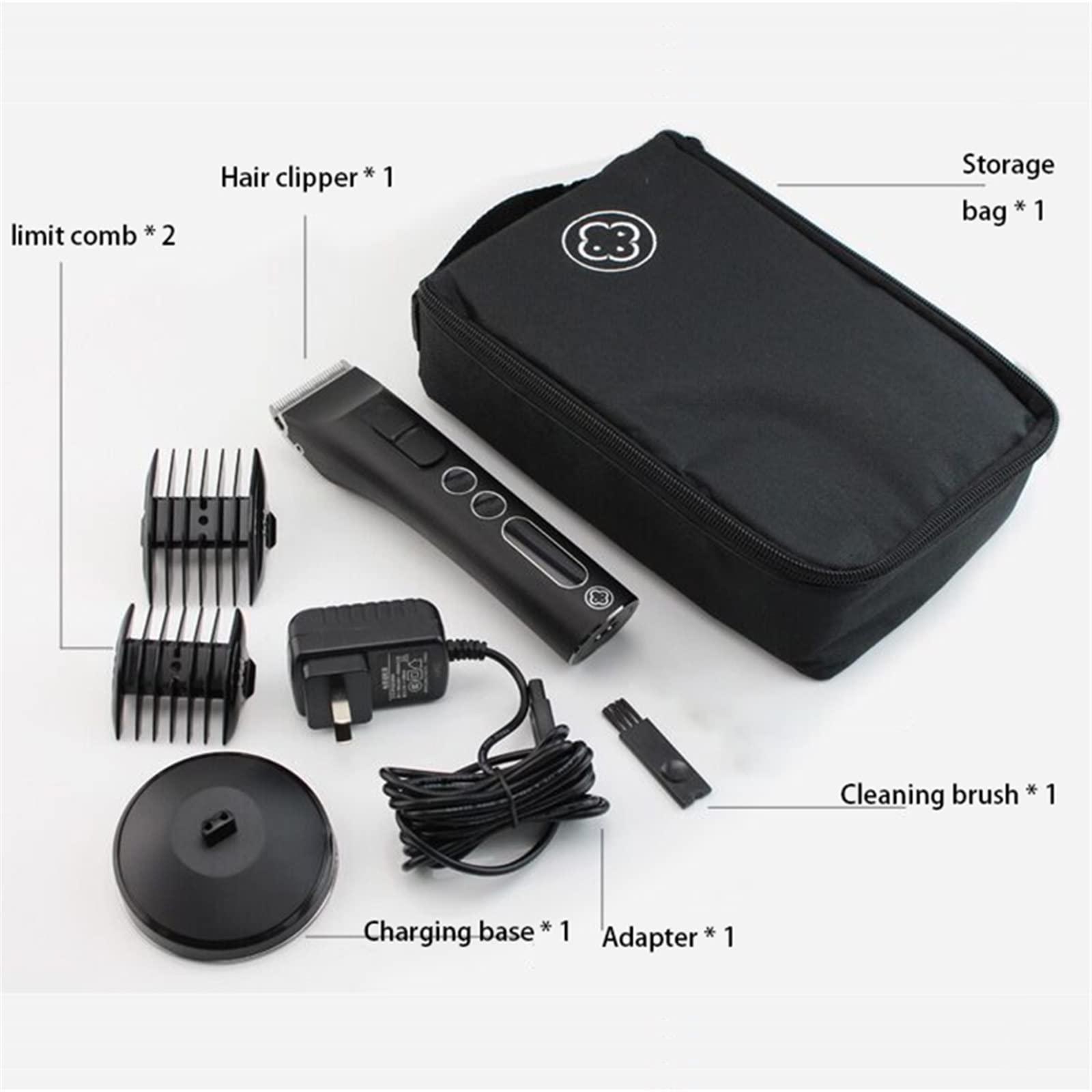 RomildaYuan RomildaYuan Hair Trimmer Low Noise Hair Cutting Machine Professional Hair Trimmer Clippers Men Oil Head Gradient Trim Carving Push Digital Hairdresser Hair Care and Styling (Size : UK Plug)