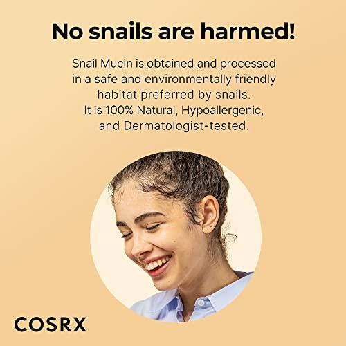COSRX COSRX Snail Mucin Sheet Mask 10 EA with Snail Mucin Serum, Self Care, Face Masks for Dry, Sensitive Skin, Not Tested on Animals, No Parabens, No Sulfates, Korean Skin Care