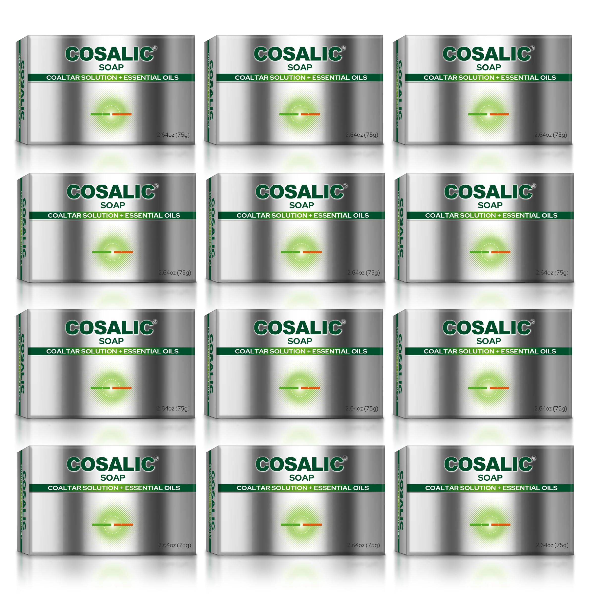 Salve COAL TAR SOAP 75GM, 2.64OZ | With Bergamot, Tea Tree, Jojoba, Chamomile and Aloe Vera Oil | Relieves Dry, Itchy skin Pack of 12