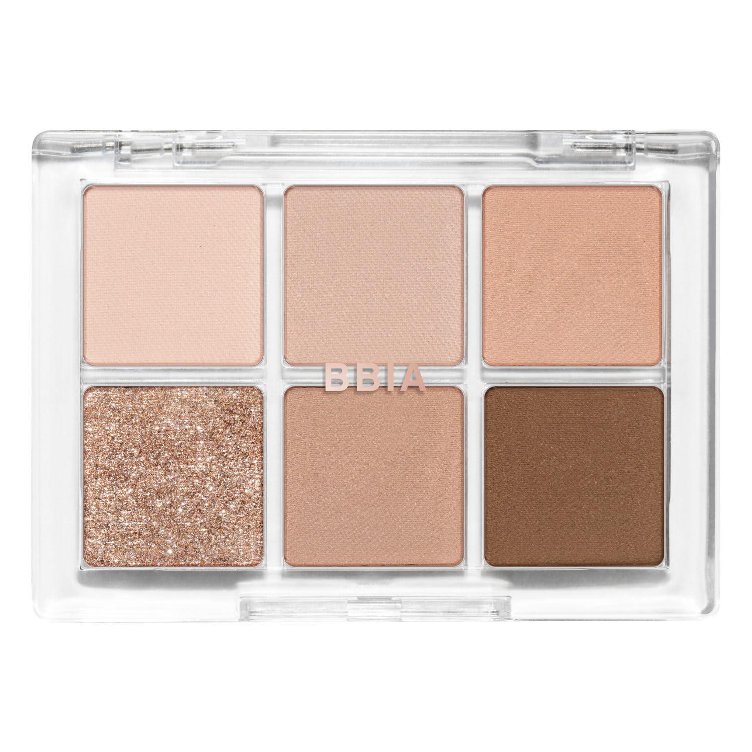 BBI@ BBIA BBIA Ready To Wear Eye Palette - Ultimate Eyeshadow Palette Blendable & Buildable Shade Soft Texture Shimmer Finish Gorgeous Pearls Daily Eye Shadow Colors Vegan Korean Eye Makeup (02 MOOD BLUSH)