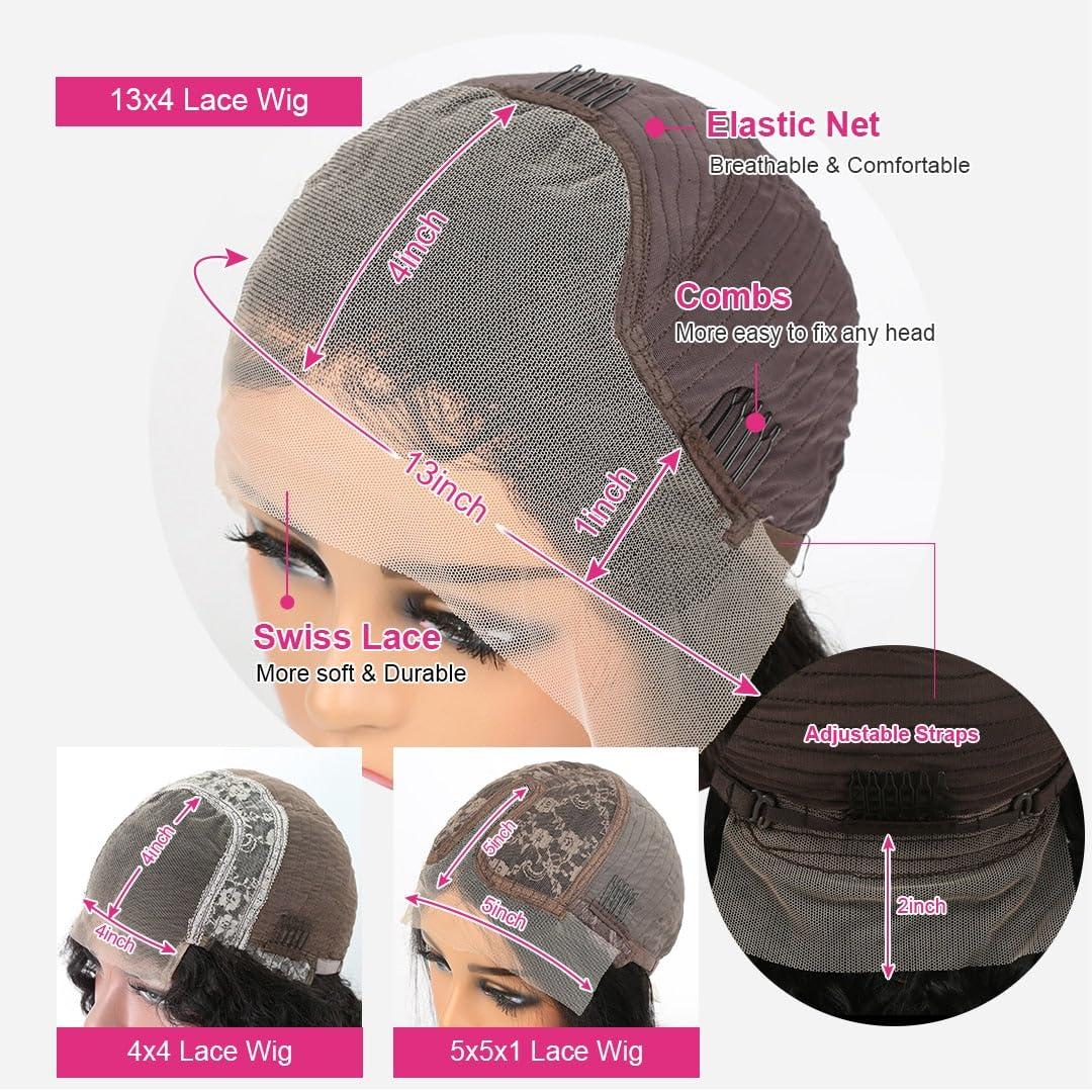 Generic Brazilian Deep Wave Frontal Wigs