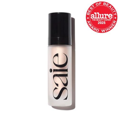 Saie Saie Glowy Super Gel Lightweight Illuminator - Luminizer and Makeup Primer for Glowing Skin - Enriched with Vitamin C + Hydrating Squalane Oil - Starglow (1 oz)