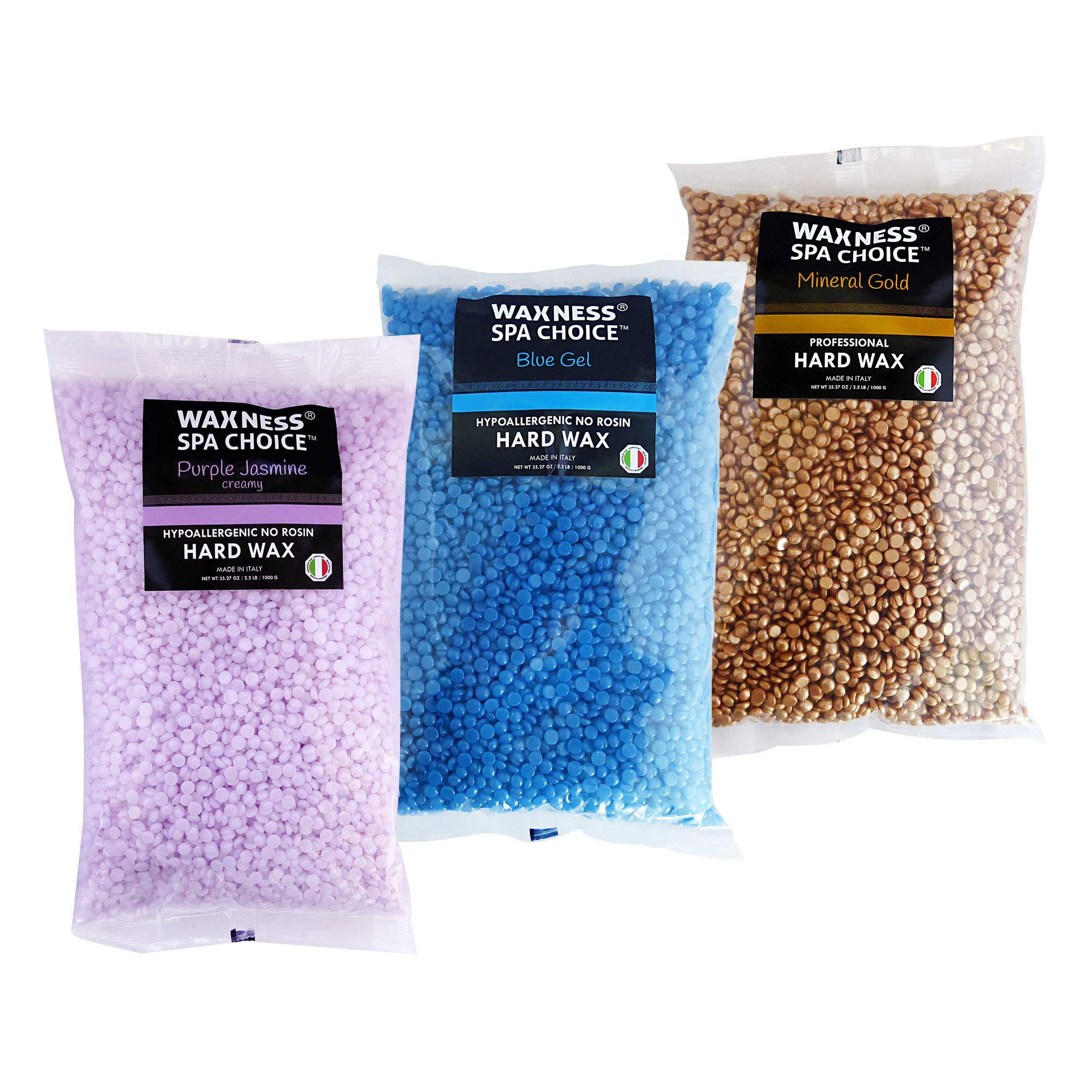 Waxness Waxness Assorted Hard Wax Beads 2.2 lb / 1 kg Pack of 3