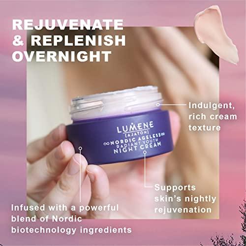 Lumene Lumene Ajaton Radiant Youth Night Cream - Rejuvenating Anti Aging Moisturizer with Antioxidants - Face Cream for Fine Lines and Wrinkles - Skin Firming + Rejuvenating Night Face Cream (50ml)