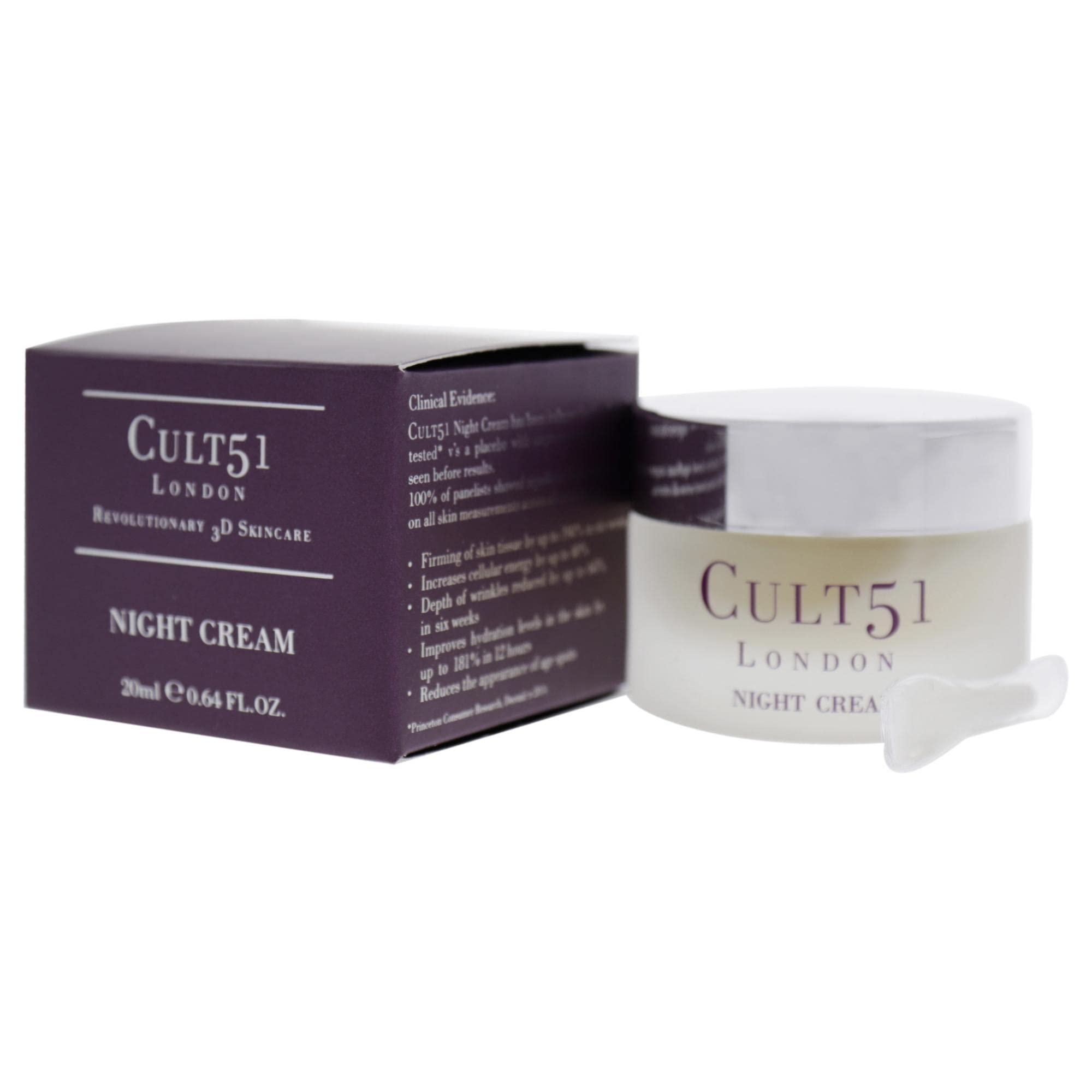 CULT 51 Cult51 Night Cream - Intensely Hydrating Moisturizer - Prevents, Reduces Signs Of Aging And Visible Wrinkles - Experience Glowing Skin And Deep Hydration - Renewing Treatment Restores Face - 0.64 Oz