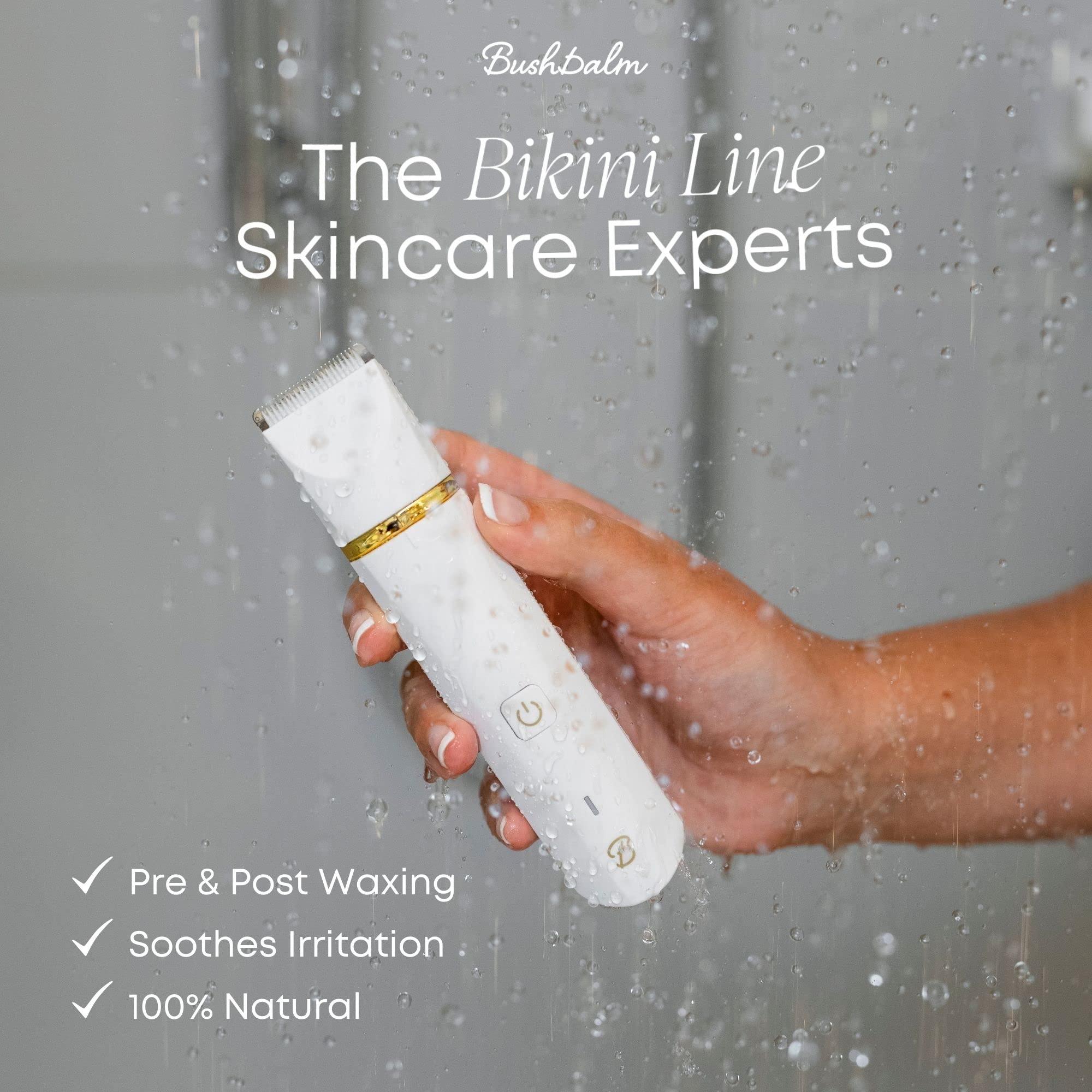 Bushbalm Bushbalm Bikini Trimmer - Electric Shaver Body Hair Razor for Women, Waterproof, Cordless Shaver for Sensitive Areas, Close Grooming for Bikini, Underarms, and Legs  Francesca Trimmer