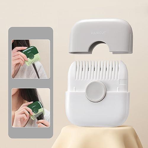 Anbei Hair Split End Trimmer, Split Ends Hair Trimmer, Hair Cutting Tools, 2 in 1 Hair Razor Cutting Comb Tools,Hair Clippers for Women (Grey)