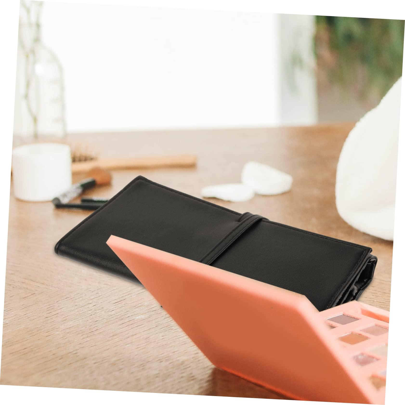 FOMIYES FOMIYES Roll up Make up Brush Case 18-piece Pu Leather Black Travel Makeup Brush Holder