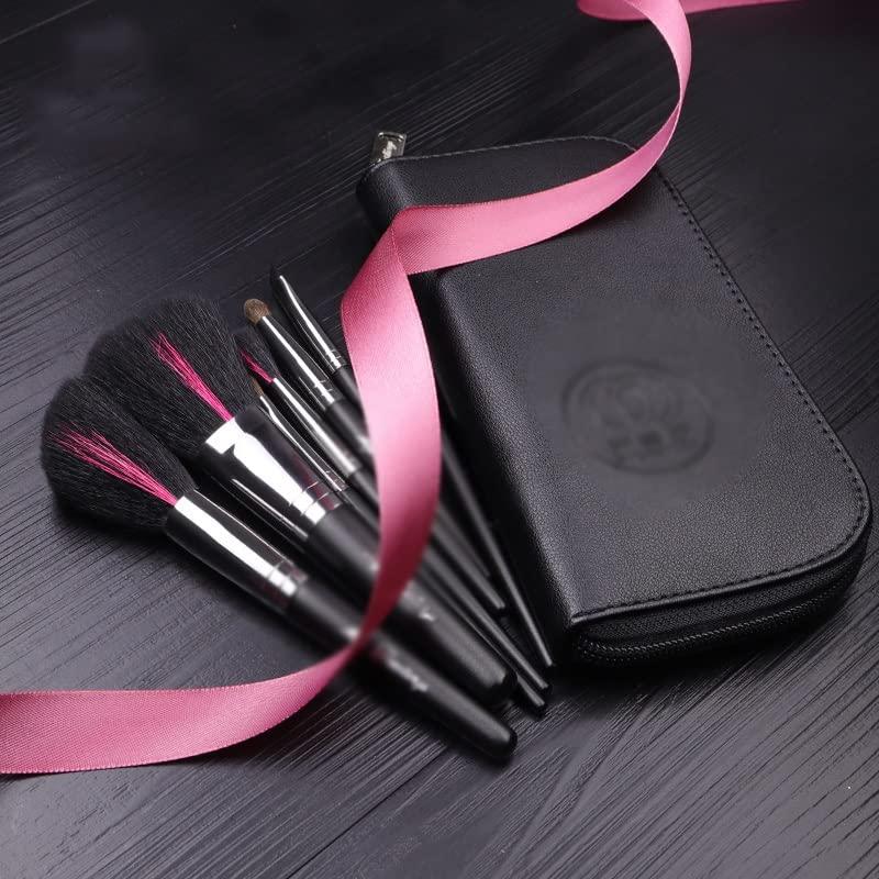 JMKJMJP JMKJMJP A Touch Of Red Series Makeup Brush Set Brush 7 Eye Shadow Brush Smudge Brush Loose Powder Brush Beginner