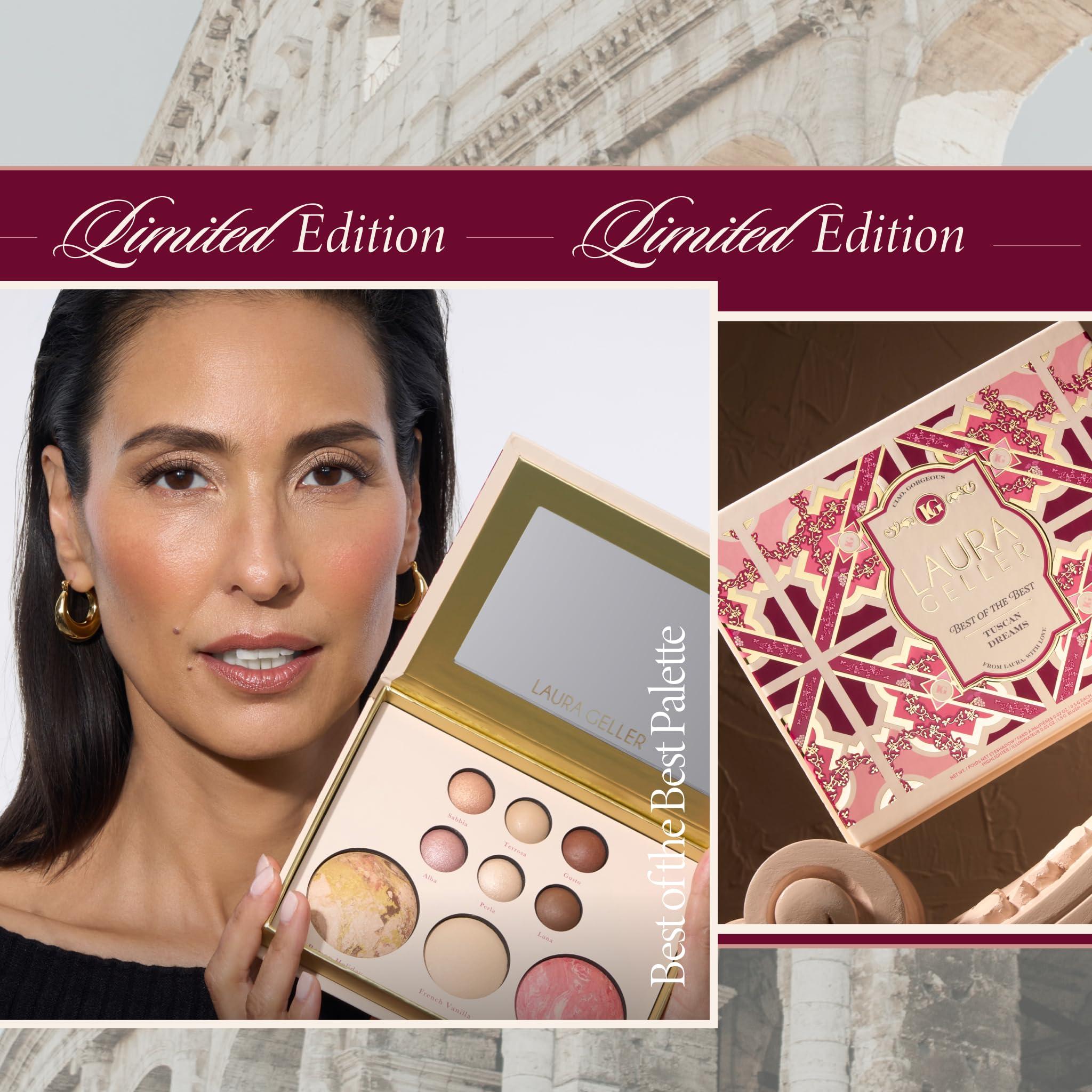 LAURA GELLER NEW YORK LAURA GELLER NEW YORK The Best of the Best Baked Palette - Tuscan Dreams - Full Size - Includes Bronzer, Blush, Highlighter and 6 Eyeshadows - Travel-Friendly