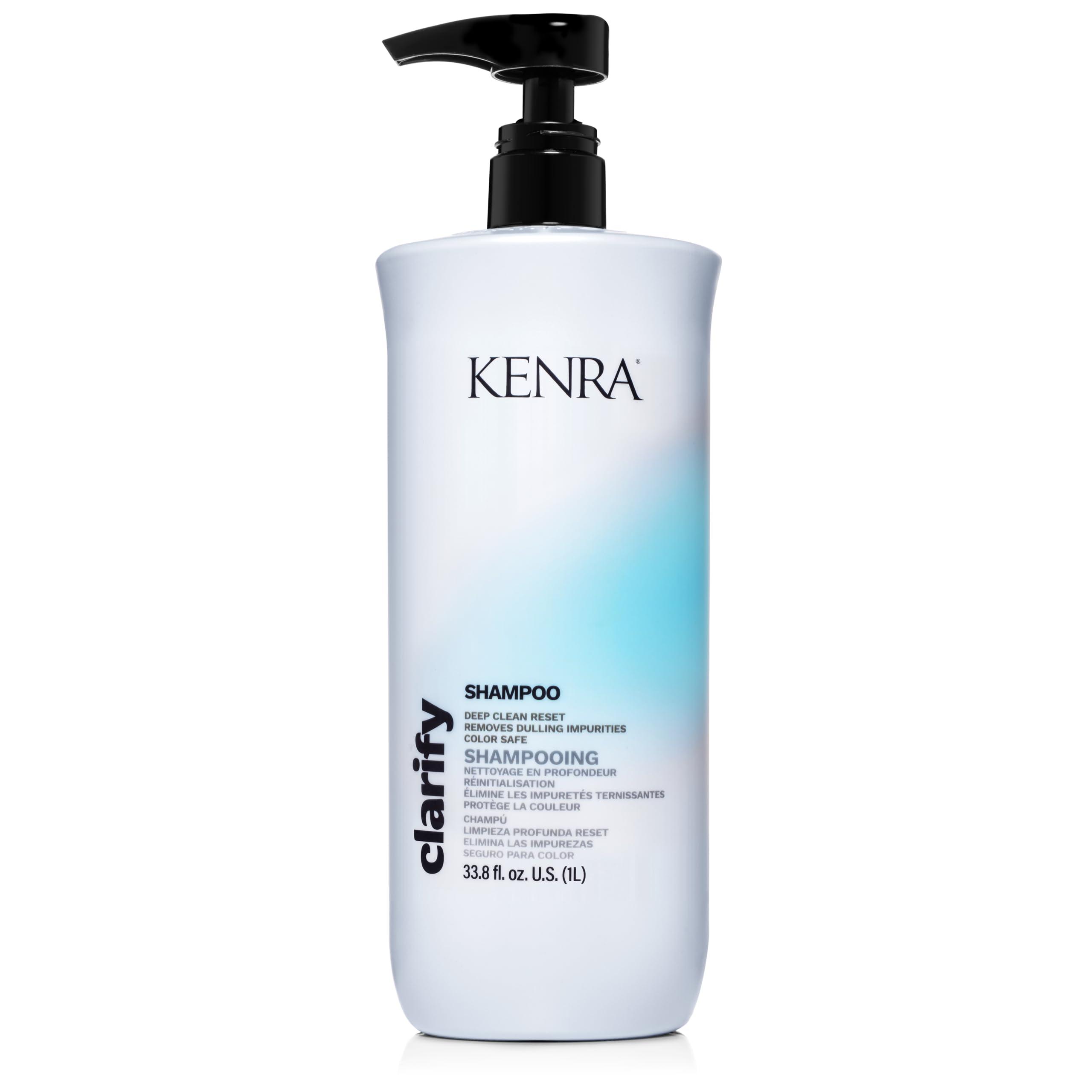 Kenra Professional Kenra Clarify Shampoo | Deep Cleansing | Color-Safe | Removes Dulling Deposits & Product Build Up | Brightens Highlighted, Bleached, or Gray Hair | Adds Shine | All Hair Types | 33.8 fl. oz.