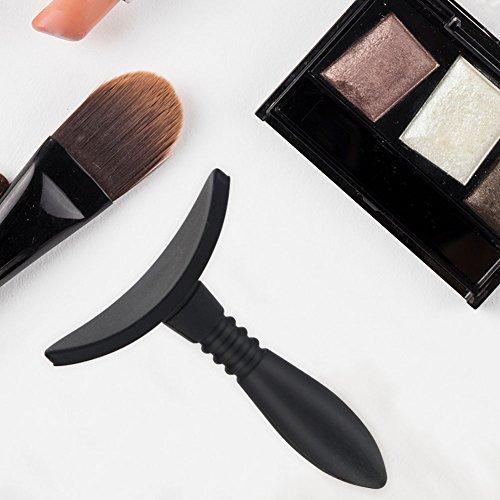 Sonew Eyeshadow Crease Line Kit Eyeshadow Stamp Crease Silicone Eyeshadow Stamp Crease Fashion Lazy Eye Shadow Applicator Eye Contour Makeup Tool (Black)