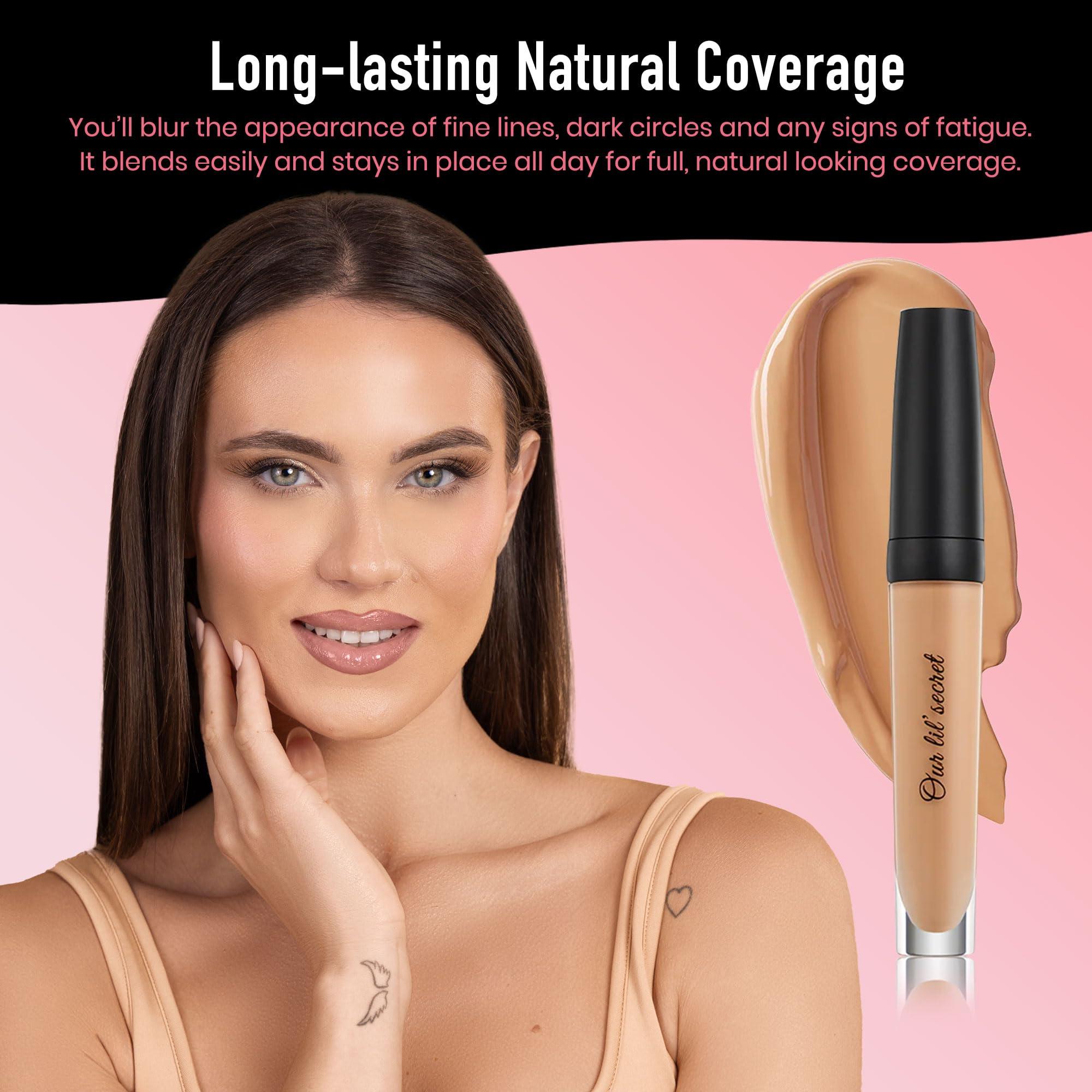 Frankie Rose Cosmetics Frankie Rose Cosmetics Our Lil' Secret Concealer Sweat-Proof & Matte Under Eye Concealer, Long Lasting Full Coverage For Fine Lines, Dark Circles & Hide Imperfections - Chai