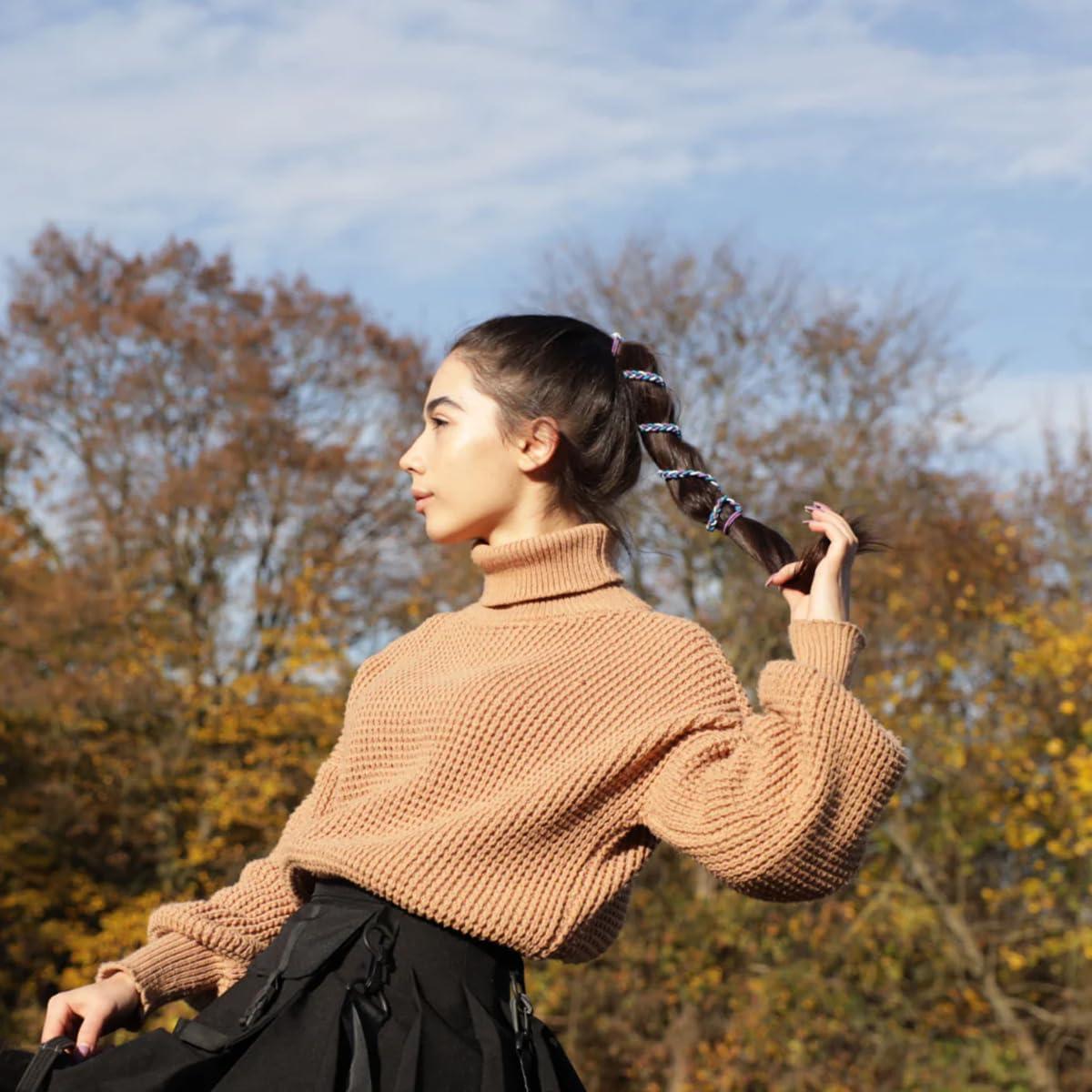 RipTie RipTie Rip Tie 2.5mm Tangle Free Hair Tie - Rippled Water, Single, 34\"\", 1 Count (Pack of 1)