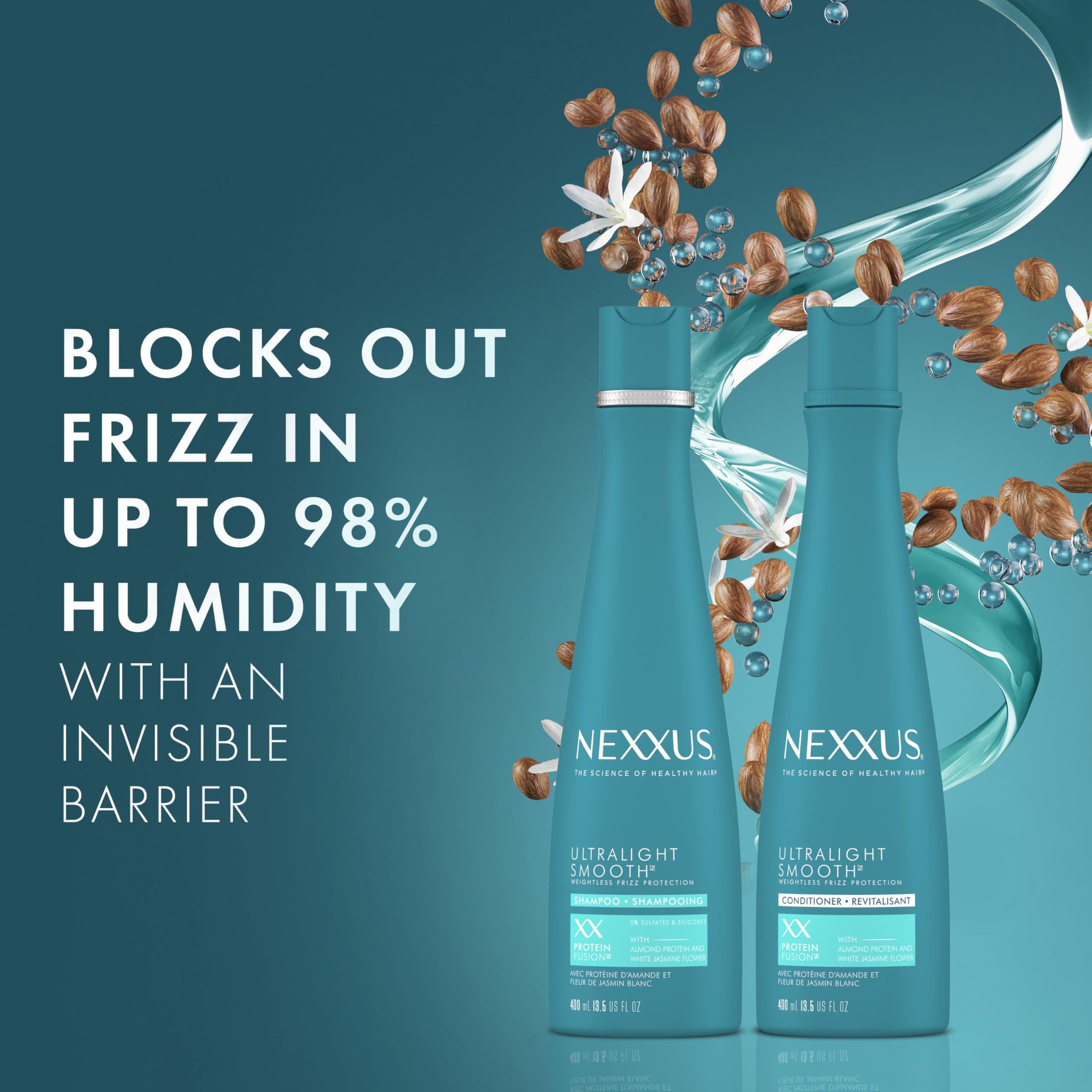 Nexxus Nexxus Ultralight Weightless Shampoo & Conditioner for Dry, Frizzy Hair - Smooth Treatment to Block Out Frizz, 13.5 oz (Pack of 2)