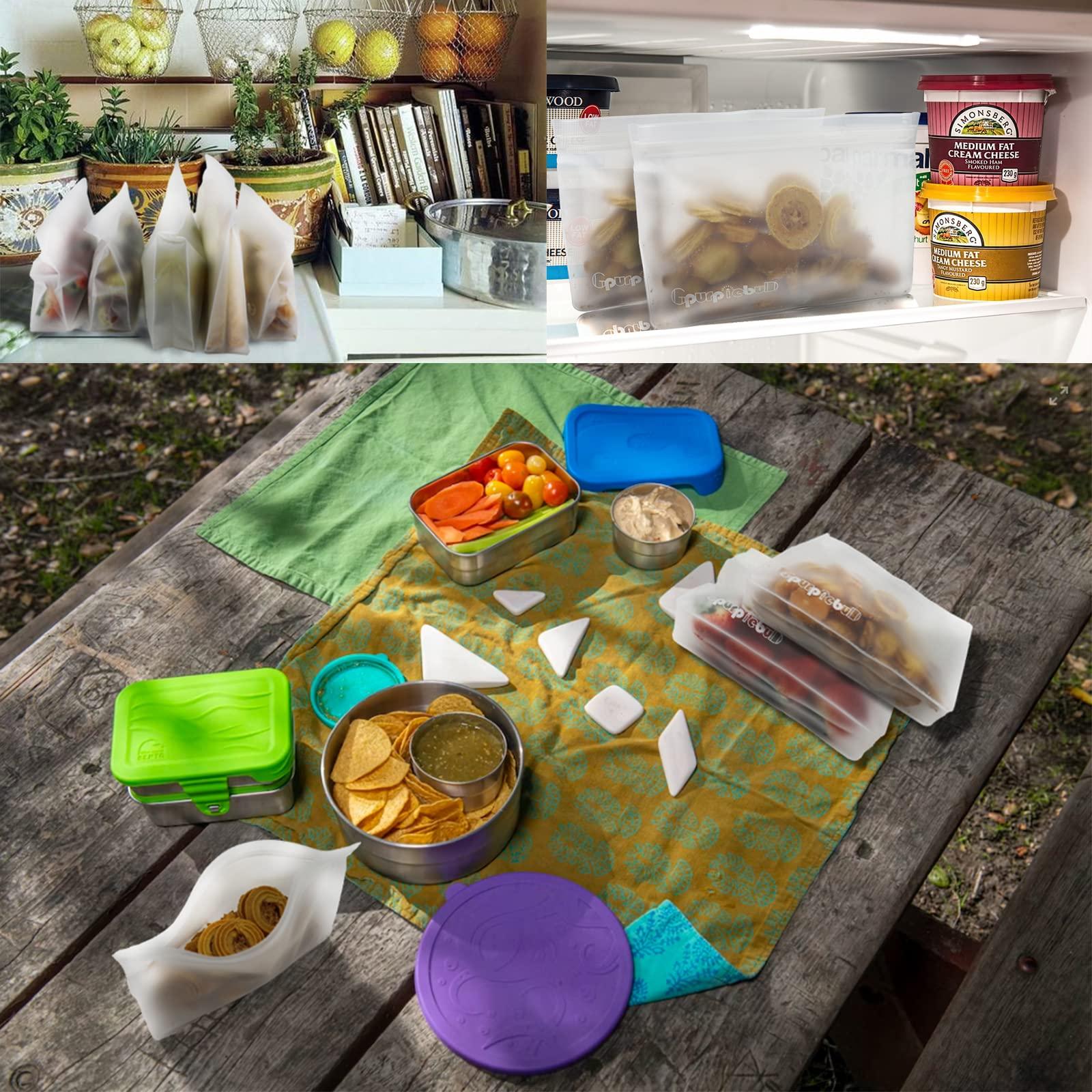 Gpurplebud Gpurplebud Clear Toiletry bags, PEVA Material Leakproof TSA Approved Quart Size Zipper Bags (3, 3 x 9.8in & 3 x 7.9in)