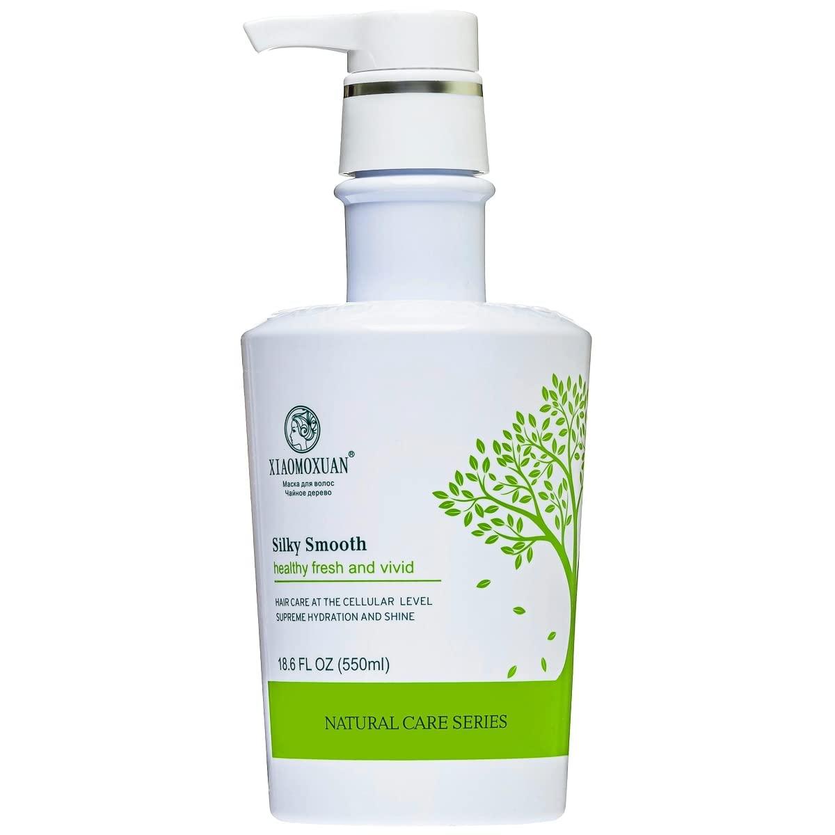 Xiaomoxuan Xiaomoxuan Moisturizing Hair Mask Silky Smooth - Natural Tea Tree Oil Hair and Scalp Nourishing - Deep Hydrating for Dry Hair Breakage and Split Ends Repair - Vitamin Hair Mask Frizz Treatment