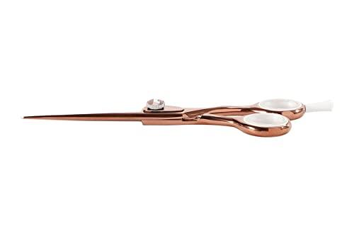 Cricket Cricket Centrix Roc-It Dog 6” Titanium Shear Professional Stylist Hair Cutting Scissor Lightweight, Rose Gold