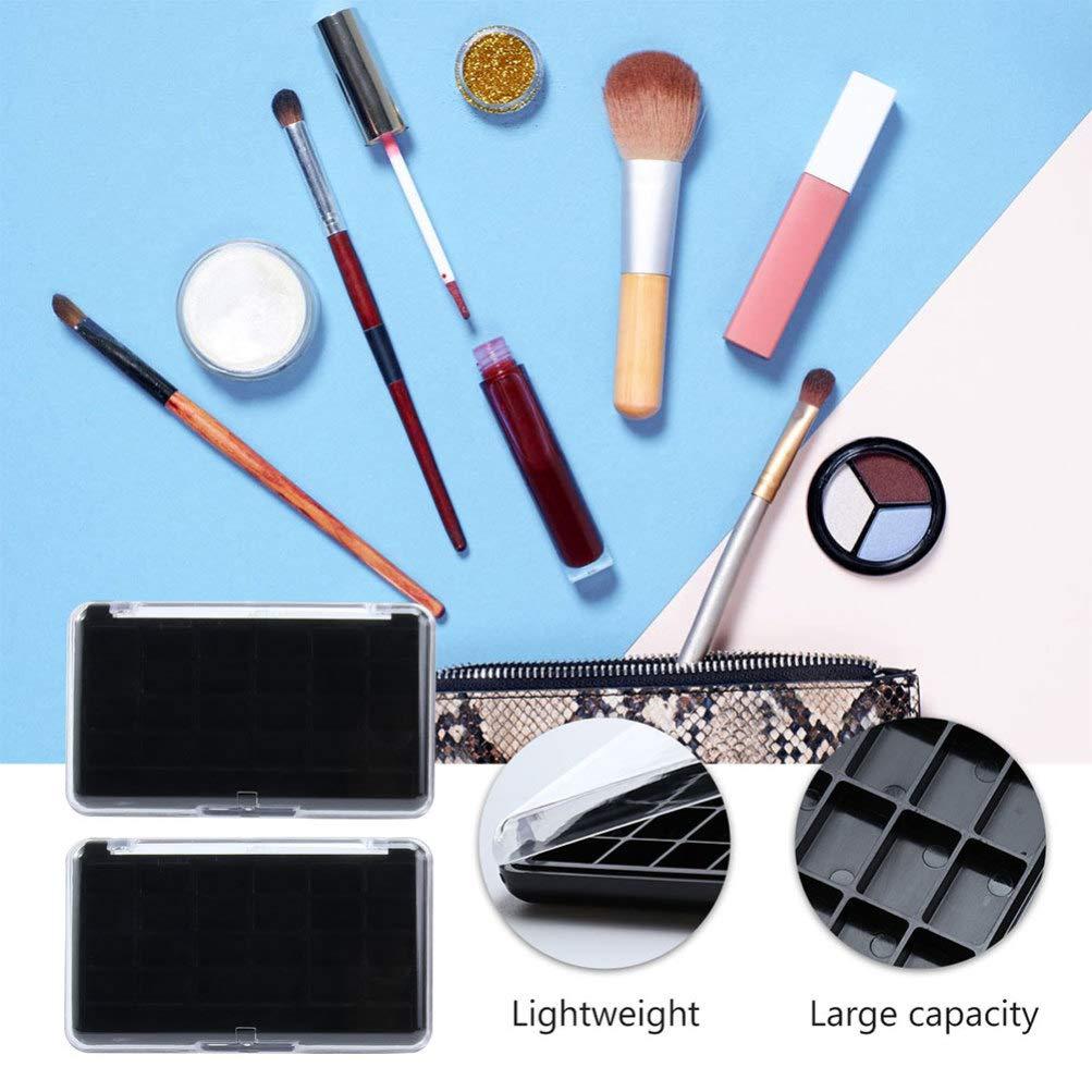 Beaupretty 2pcs 24 Empty Eye Shadow Box Lipstick Case Cosmetic Palettes Eyeshadow Plate Empty Eyeshadow Palettes Plastic Eyeshadow Container Lipstick Plastic Case Makeup Tool Cosmetic Case