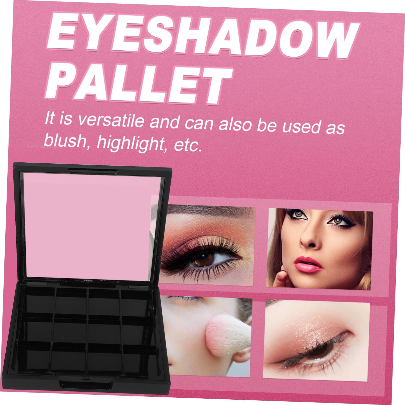 Beaupretty Beaupretty 1PC 12 DIY eyeshadow empty eyeshadow containers makeup eyeshadow compact eyeshadow case empty eye shadow pallet loose powder organizer eyeshadow pallets travel disk make up