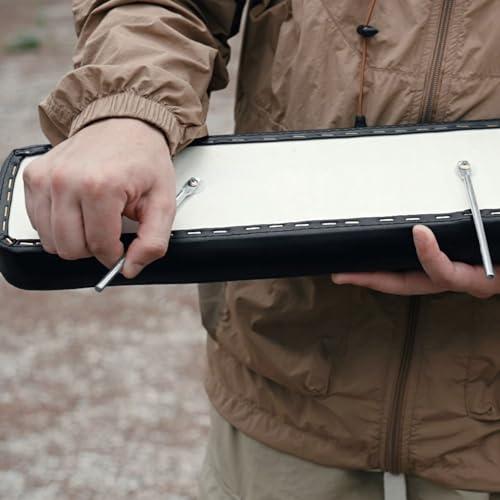 DR.LOMILOMI DR.LOMILOMI Massage Table Foldable Side Arm Extenders with Carry Case for Halia 302 Mobile Massage Table, Adds 10.5 to Table Width (A Set of 2) (Black)