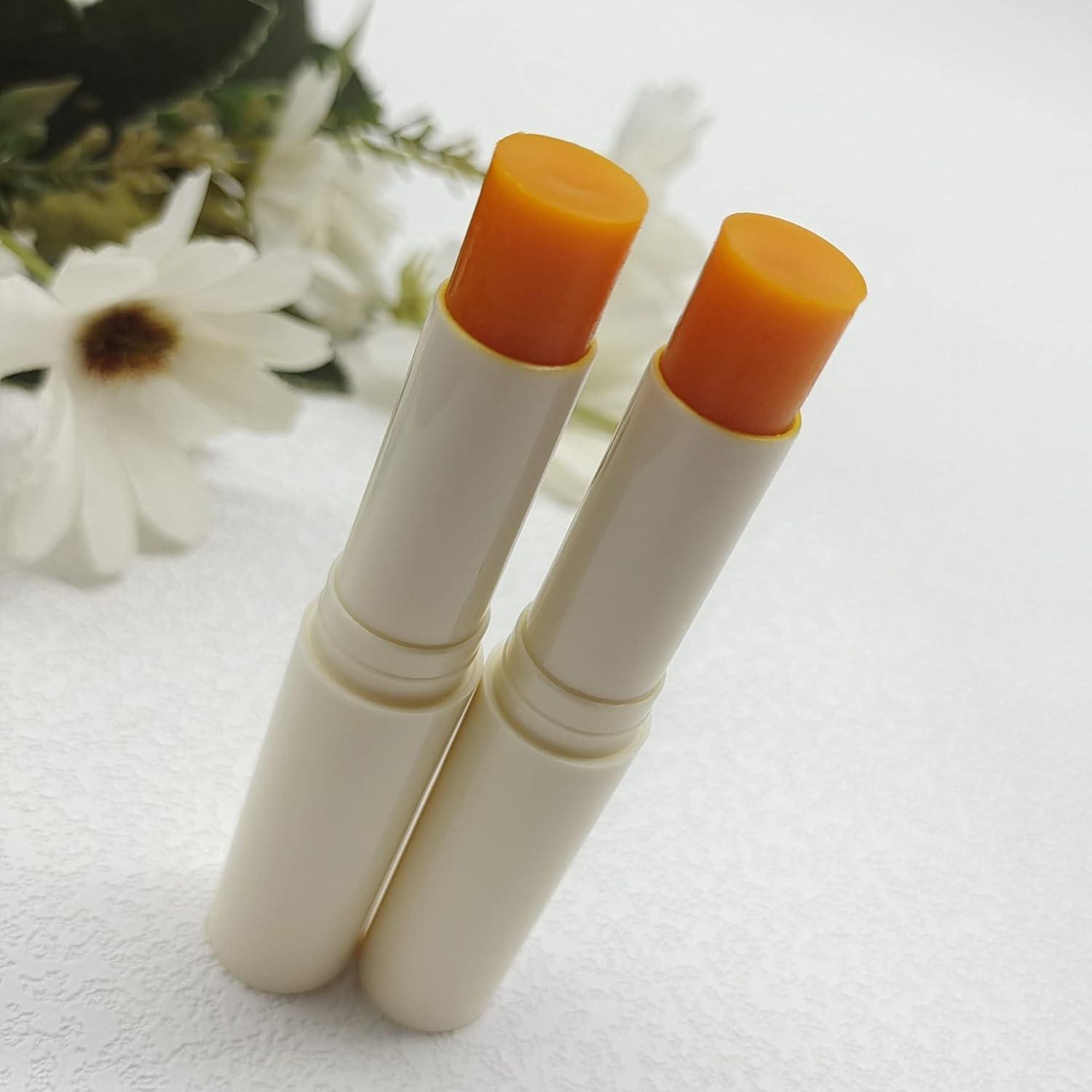 MeXmoB 2pcs Lip Lightening for Dark Lips Lip for Smokers Dark Lip Treatment Lightening Cream for Pink Lips Lip Lightener for Smoker Lips Lip Lightening balm for Men and Women (Orange)