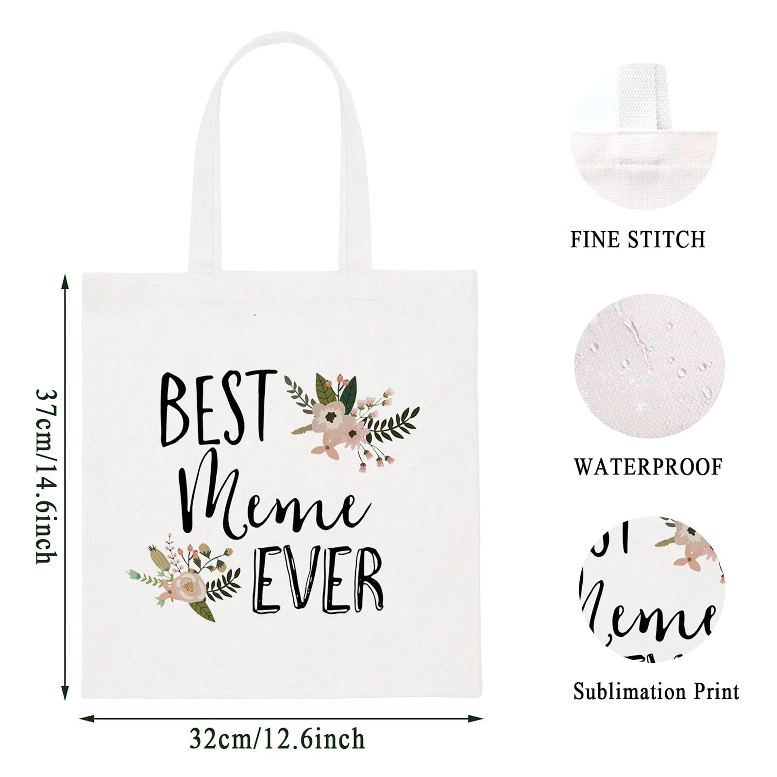 WCGXKO WCGXKO Best Meme Ever Grandma Gift Meme Gift Zipper Makeup Bags Travel Waterproof Toiletry Bag Accessories (Best Meme tote)