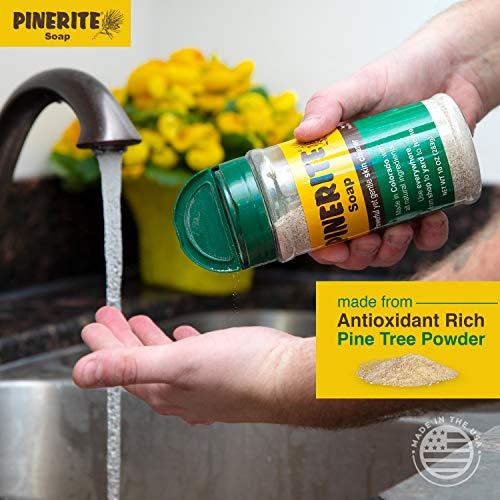 Pinerite, Inc. Pinerite, Natural Heavy Duty Hand Soap, Soft Pine Powder, Gentle on Skin and Eco-Friendly, 10 oz. Bottles, Pack of 2