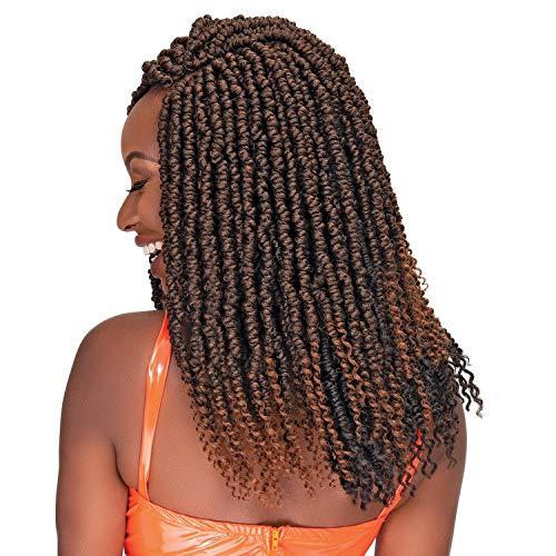 JANET COLLECTION BRAIDS MULTI PACK DEALS! Janet Collection Crochet Braids Nala Tress Fluffy Spring Twist 18" (5-PACK, 2)