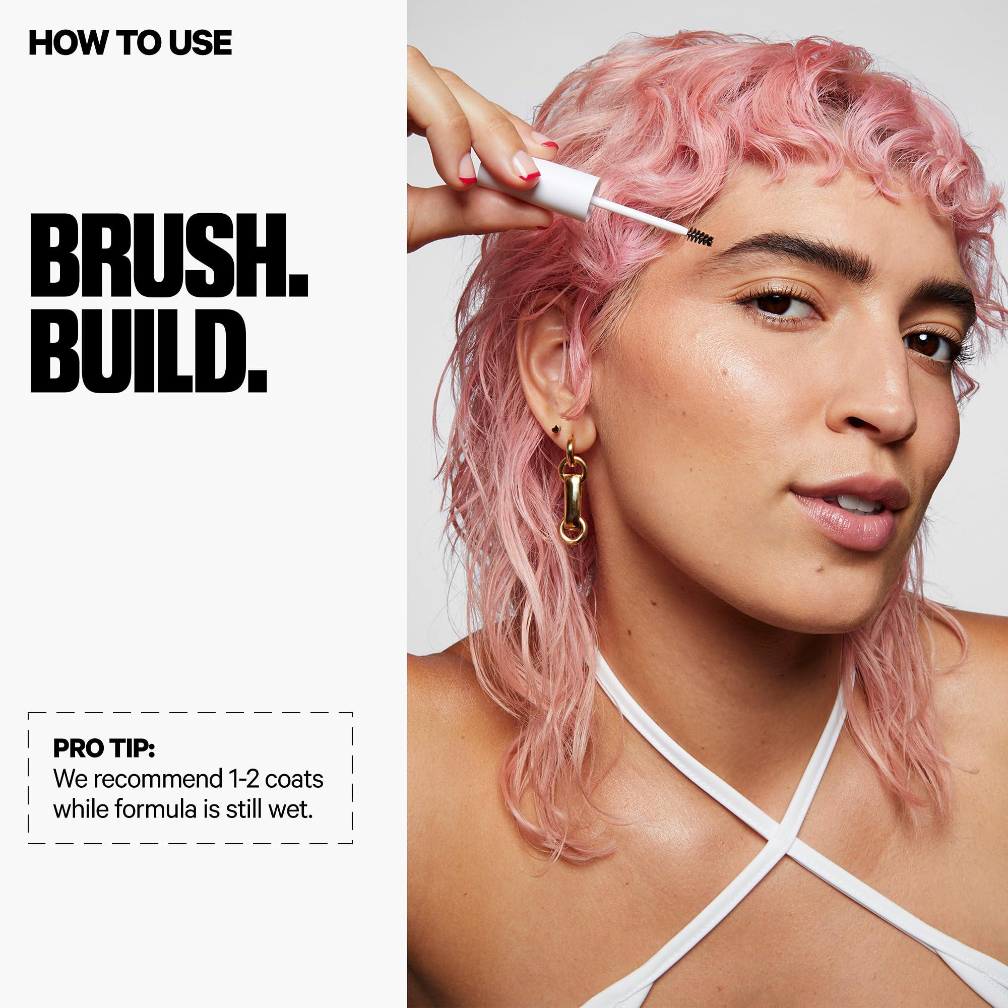 Milk Makeup Milk Makeup KUSH Fiber Brow Gel, Herb (Medium Brown) - Thickening Brow Gel - Soft, Flexible Hold - Vegan, Cruelty Free