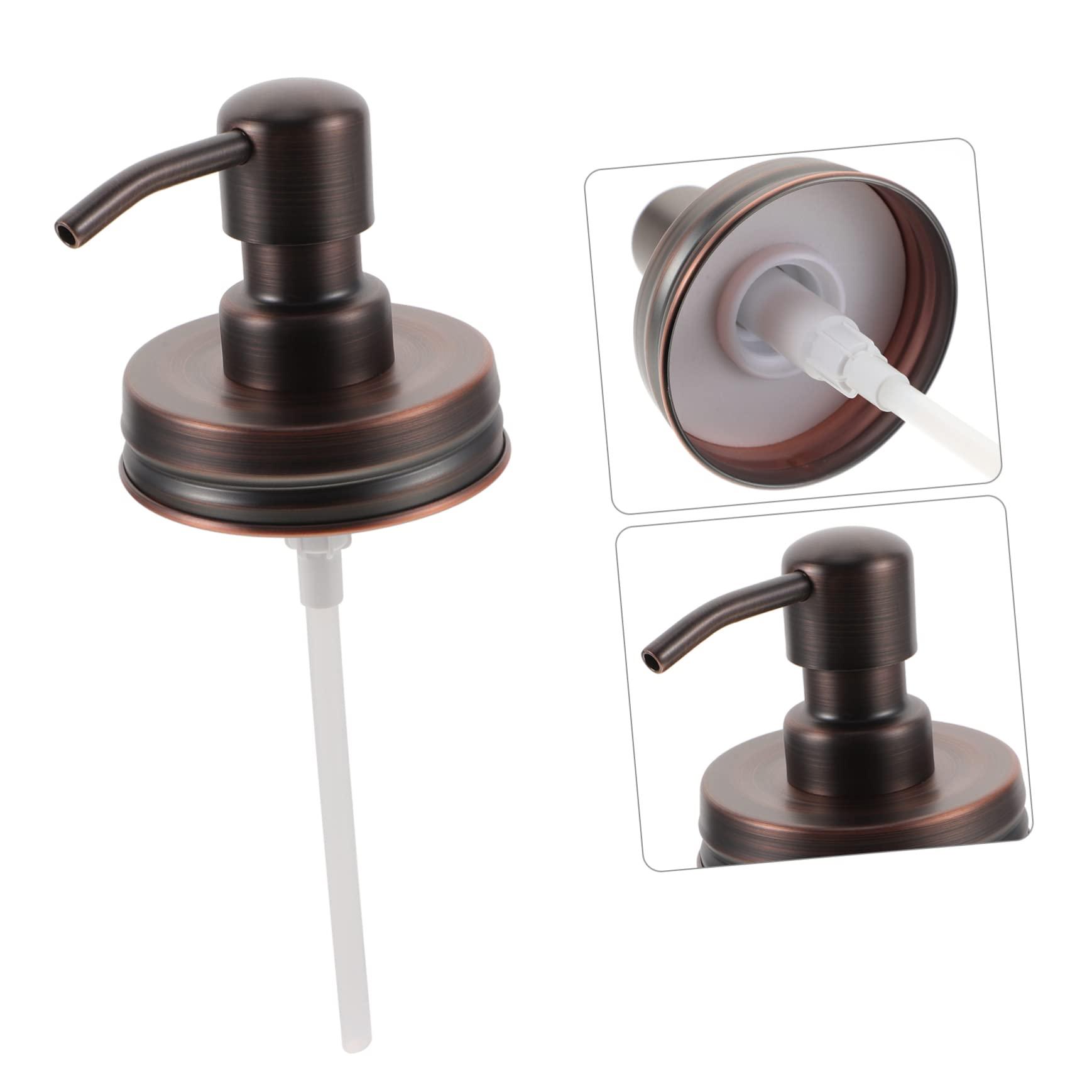 FOMIYES FOMIYES 2sets Mason Jar Pump Replacement Soap Dispenser Pump Head Simple Structure for Lotion Liquid Containers 2pcs*2