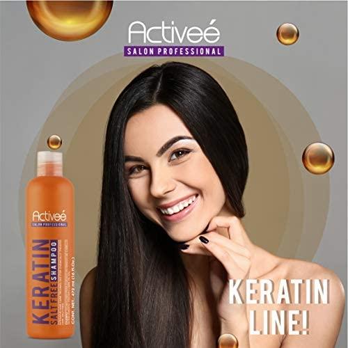 Activee Keratin Hair Shampoo and Conditioner Kit 16 oz | Keratin-straightened and chemically treated hair by Activee Professional