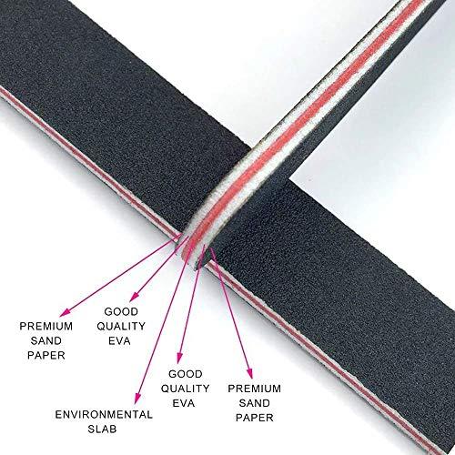 MISS FIRE 10PCS Professional Nail File Set, Nail Files & Buffers, Double Sided Emery Board (100/180 Grit) - Nail Buffering Files for Home and Salon Use, Professional Nail Files for Acrylic False Nails