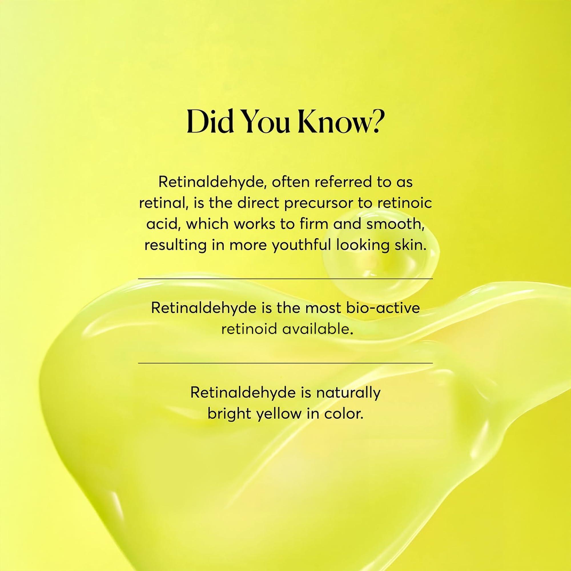 Naturium Naturium Retinaldehyde Cream Serum 0.10%, Advanced Anti-Aging & Smoothing Potent Face & Skin Care, 1.7 oz