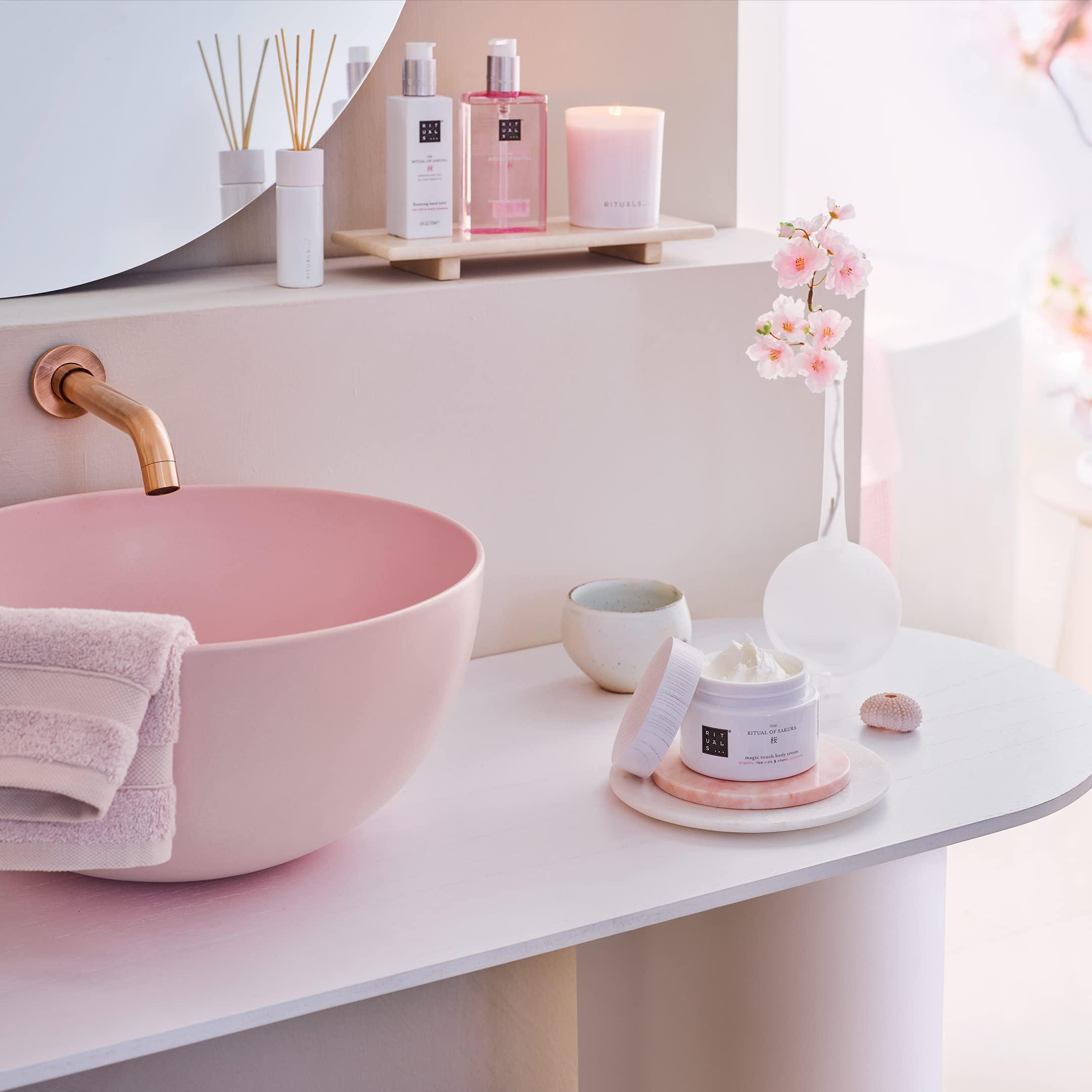 RITUALS RITUALS Sakura Renewing Body Cream - Moisturizer with Rice Milk & Cherry Blossom - 7.4 Fl Oz