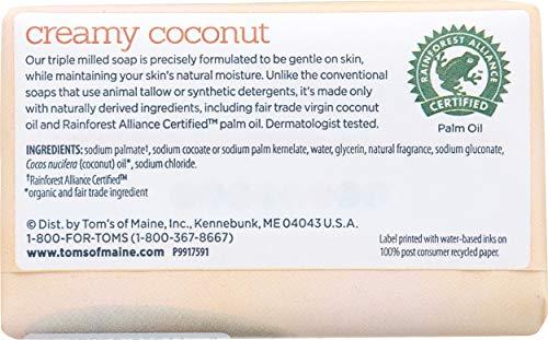 Tom's of Maine Tom's of Maine Natural Beauty Bar Soap, Creamy Coconut With Virgin Coconut Oil, 5 oz.