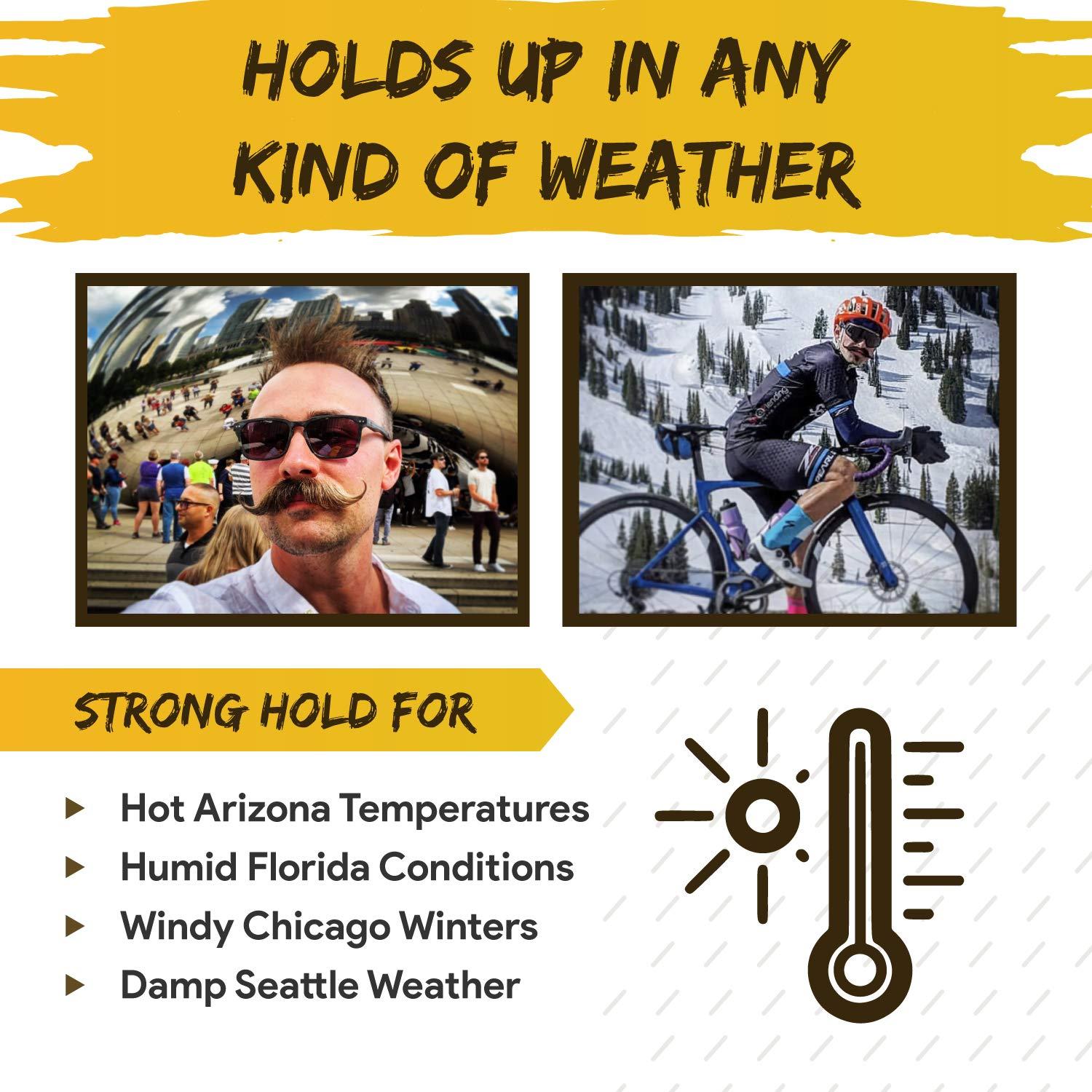 The Vintage Beard Company Moustache Care Gift Set by Vintage Grooming Co. | Death Grip & Sudden Death Mustache Wax & Comb Kit