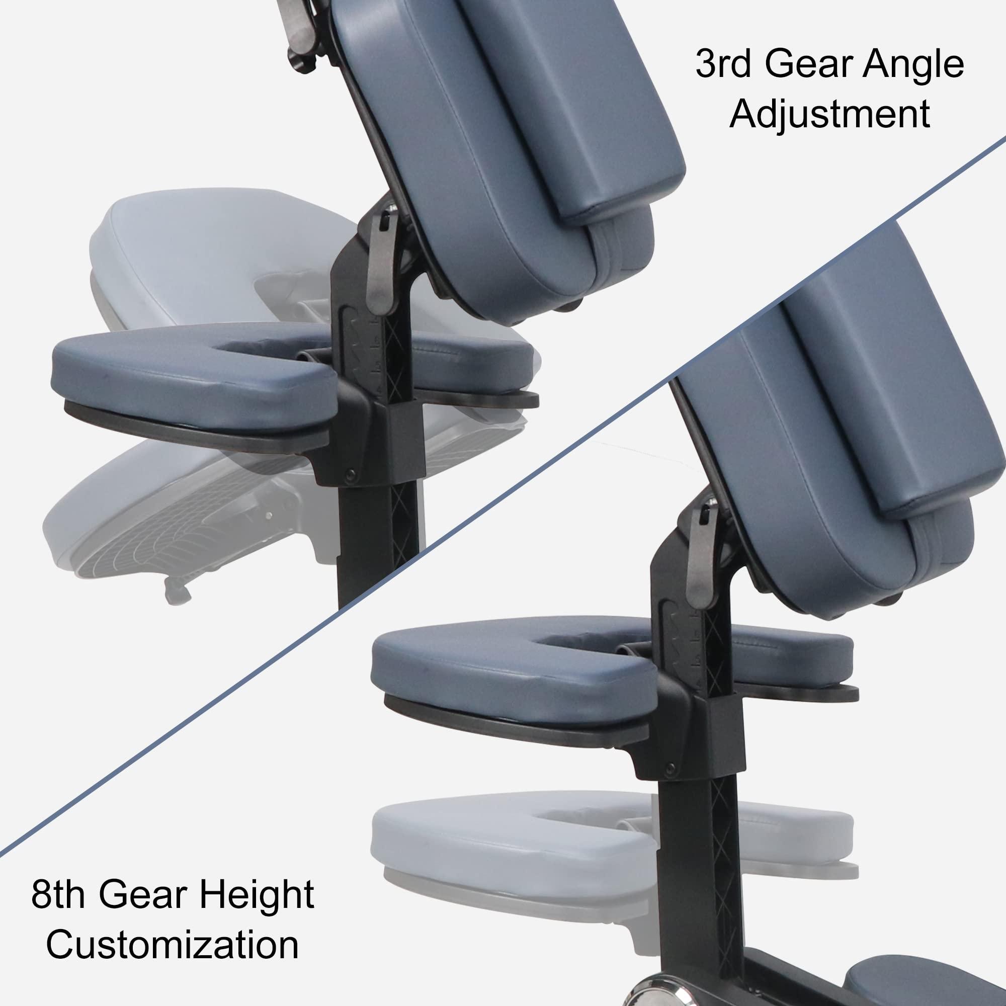 Master Massage Master Massage Gymlane Adjustable Portable Chair Ergonomic Design with 2-Inch Foam, Heavy-Duty Supports Up to 600 lbs
