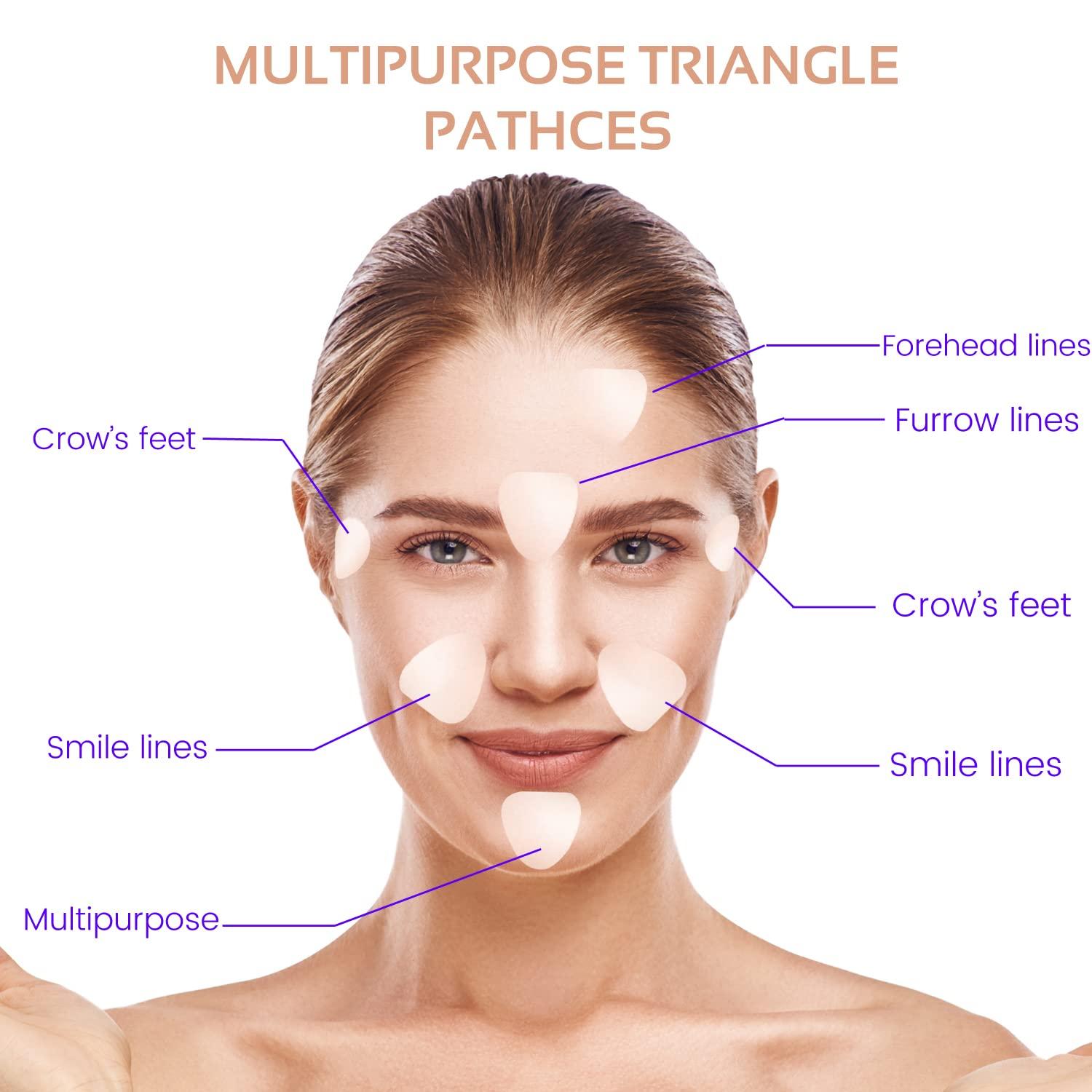 ENROSLU Face Wrinkle Patches 256Pcs - Clear Reusable Pads for Overnight Anti-Wrinkle Treatment - Fine Line Remover Strips to Smooth Eye, Mouth and Forehead - Train Facial Muscles for Smoother Skin