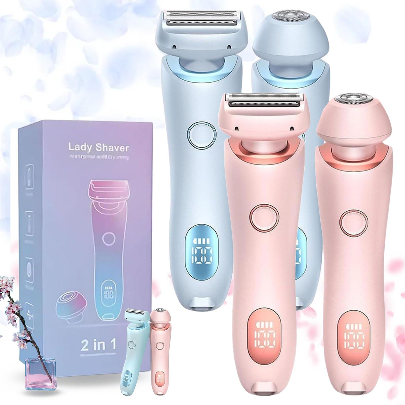 GDSAFS Silkbabe On The Go Lady Shaver, Bikini Trimmer for , 2 in 1 Electric Shaver Razors for Women, Wet & Dry Epilator , Female Shaver for Private Area (Mix)