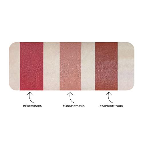 theBalm the Balm Voyage Vacay Matte Lip Trio Special Edition for Women - 3 Pc 0.25oz Lipstick - Persistent, 0.25oz Lipstick - Charismatic, 0.25oz Lipstick - Adventurous