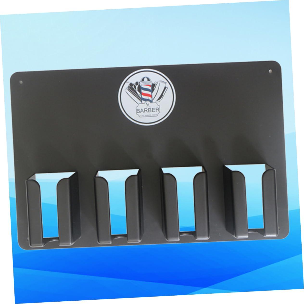 Ipetboom Ipetboom Rack Trimmer Hair Dryer Clipper Salon Organizer Hair Holder Hairdressing Tool Holder Hair Clippers Hairdressers Scissors Salon Clipper Wall Holder Hairdresser Bag Black