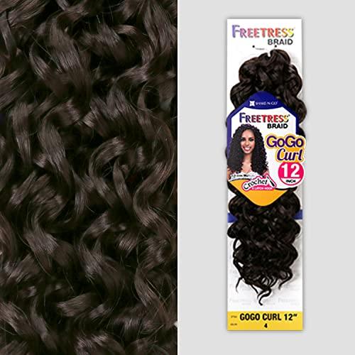 FreeTress Braids GOGO CURL 12" (530) - Freetress Synthetic Braid Crochet Bulk Braiding Hair